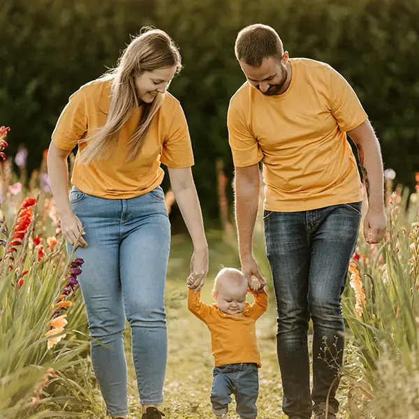 La joie d’une journée en famille